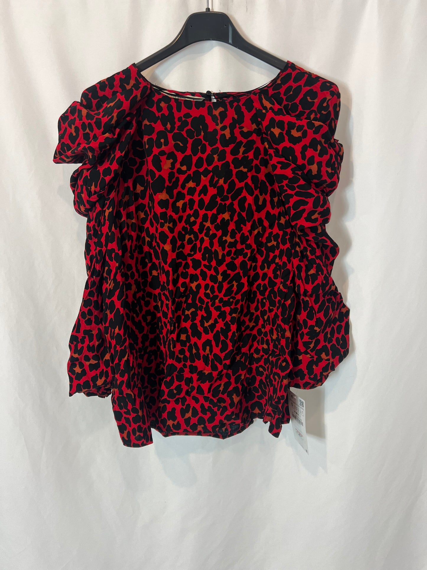 ZARA. Blusa fluida animal print. T S