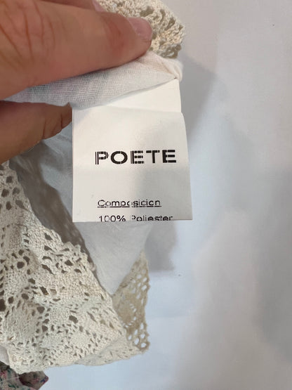 POÉTE. Pantalón corto fluido estampado. T S