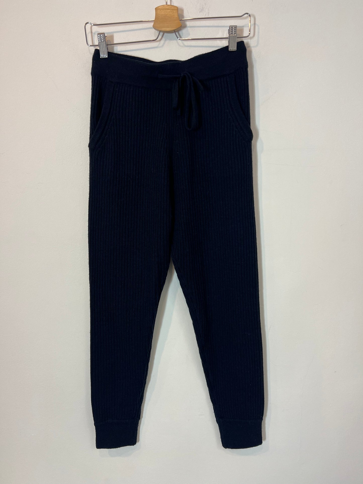 IRO. Pantalón lana canalé azul T.xs