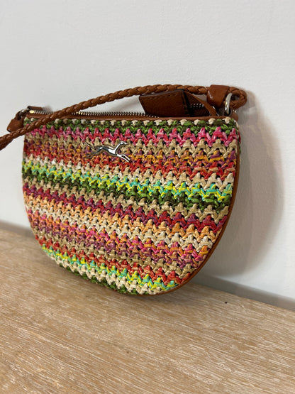 BIMBA Y LOLA. Bolso asa larga rafia colores