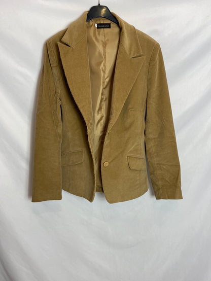 NEW SAKS WOMAN. Blazer vintage camel. T.46