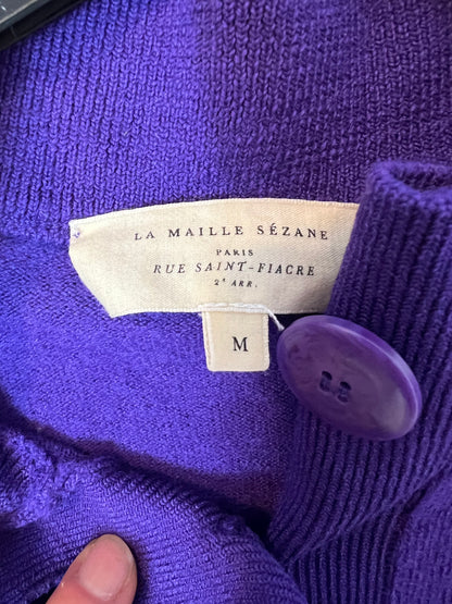 SEZANE. jersey polero morado T.m