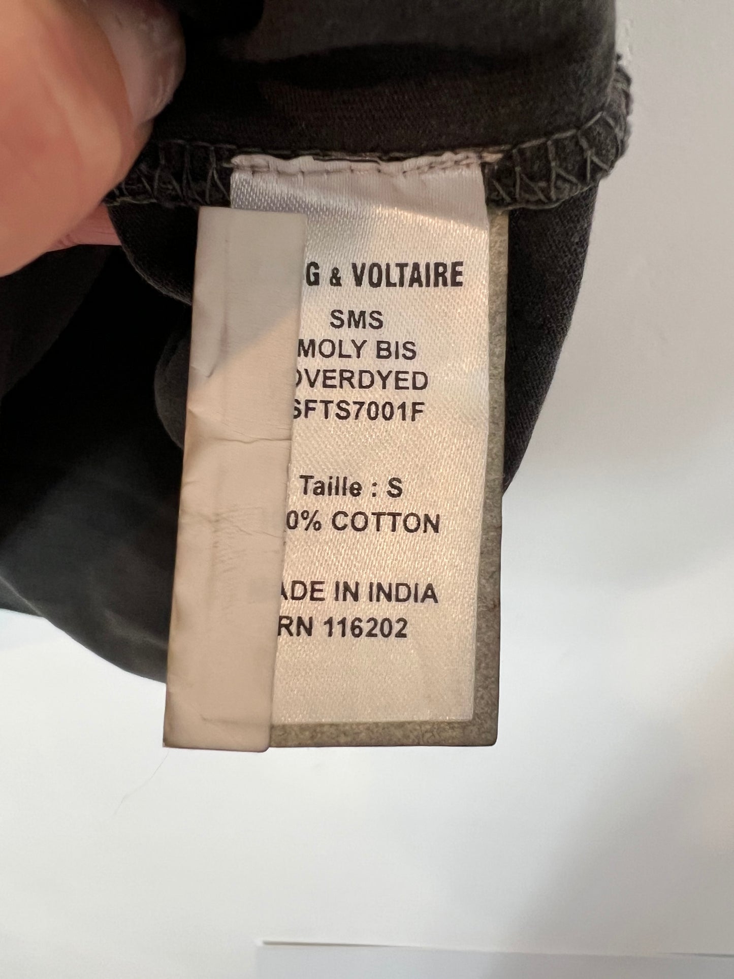 ZADIG &VOLTAIRE. Camiseta estampada sin manga. T S