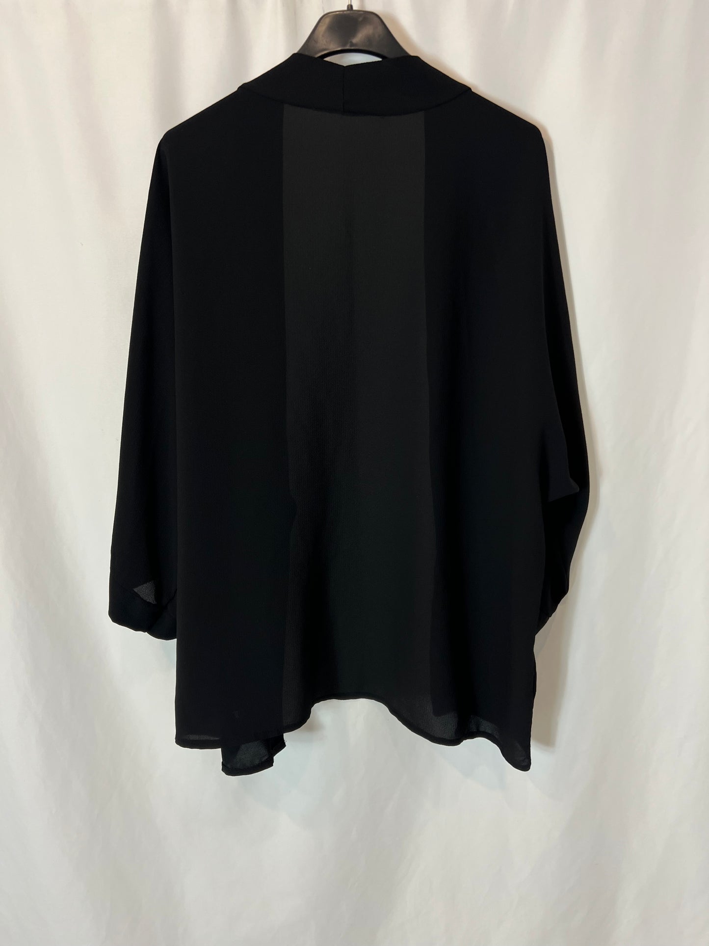 OTRAS. Kimono negro fluido TU(s/m)