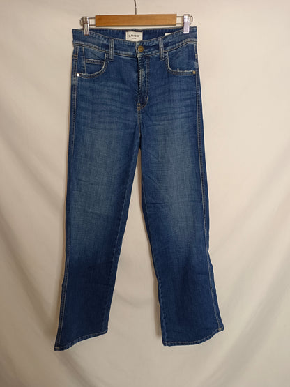 CAMBIO DENIM. Pantalón ancho denim T.38