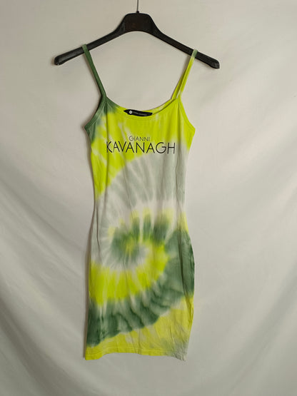 GIANNI KAVANGH. Vestido entallado tie dye T.xxs