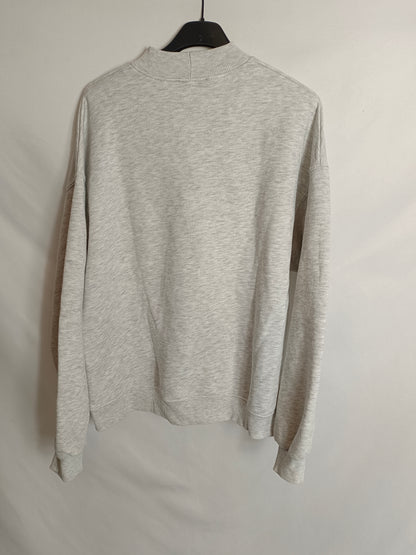 BERSHKA. Sudadera gris "Monaco" T.s