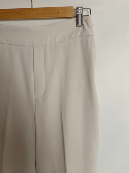 ZARA. Pantalón ancho beige T.XS