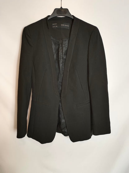 ZARA. Blazer negra larga T.xs