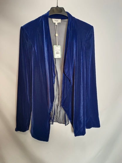 INTROPIA. Blazer terciopelo azul T.36