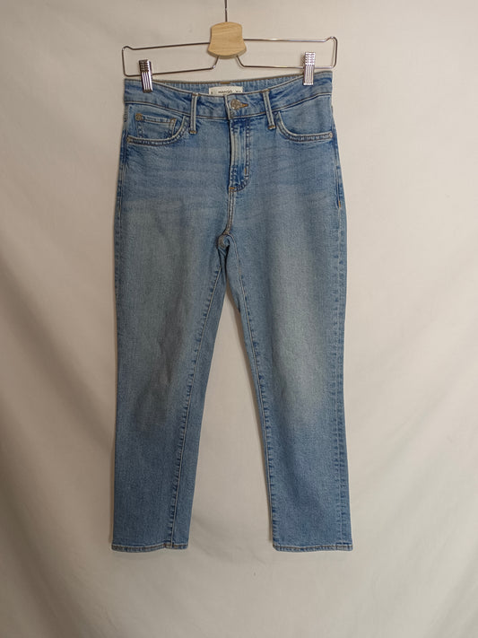 MANGO. Pantalón denim recto T.36