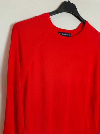 ZARA. Jersey fino rojo T.s