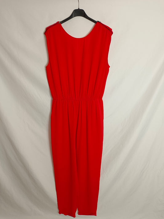 ZARA. Mono rojo largo T.m