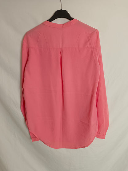 BLANCO. Blusa coral fluida T.s