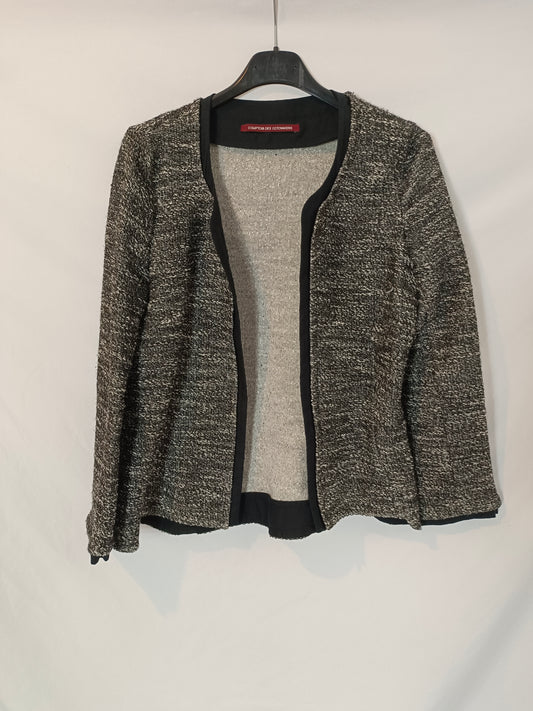 COMPTOIR DES COTONNIERS. chaqueta tweed negro  T.38