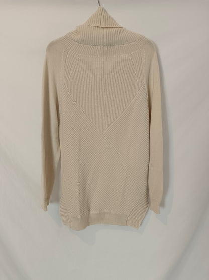 KILT. Jersey beige cuello alto T.40(s)