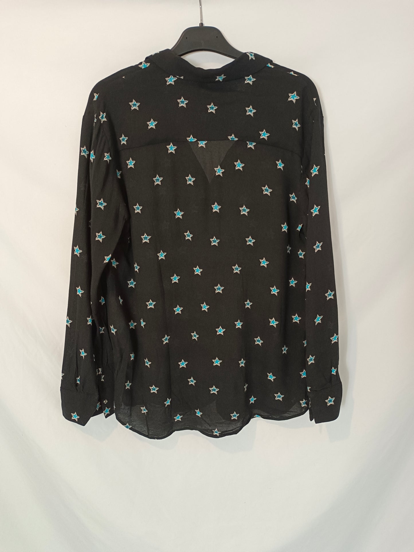 BIMBA Y LOLA. Blusa negra estrellas T.m