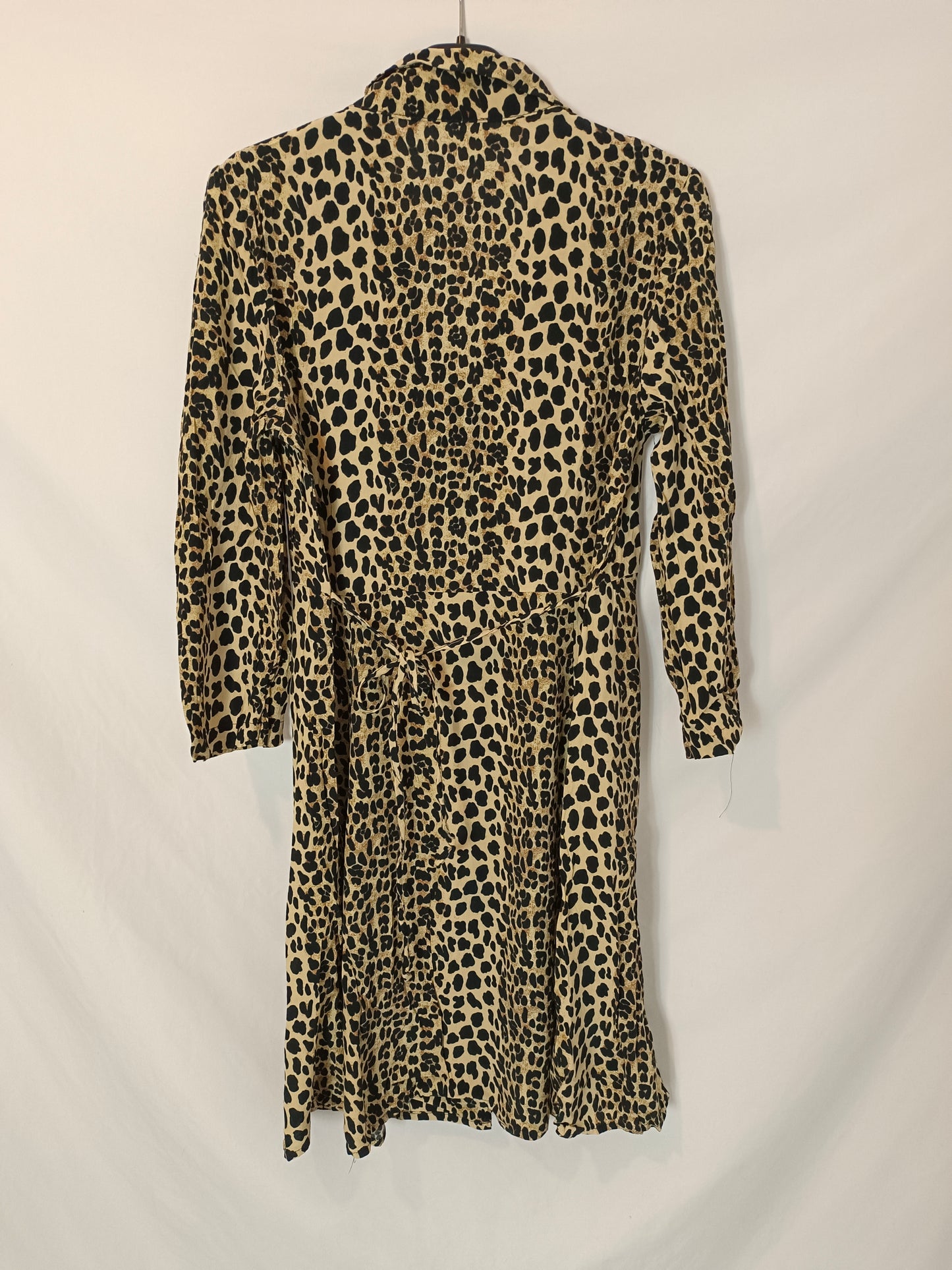 MANGO. Vestido camisero animal print T.m