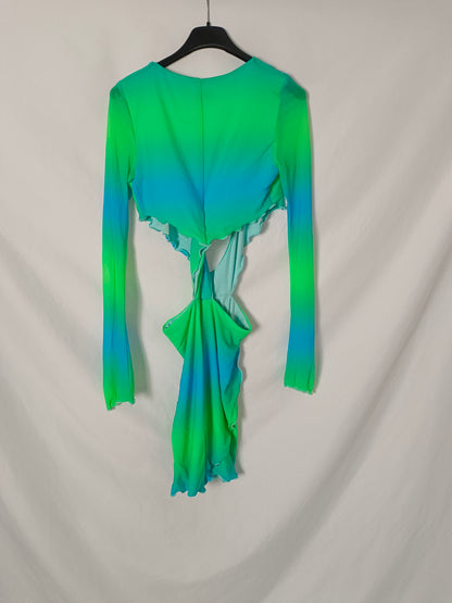 TIGER MIST. Vestido tie dye escote abierto T.s