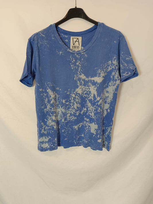 VINF85. Camiseta azul tie dye T.s