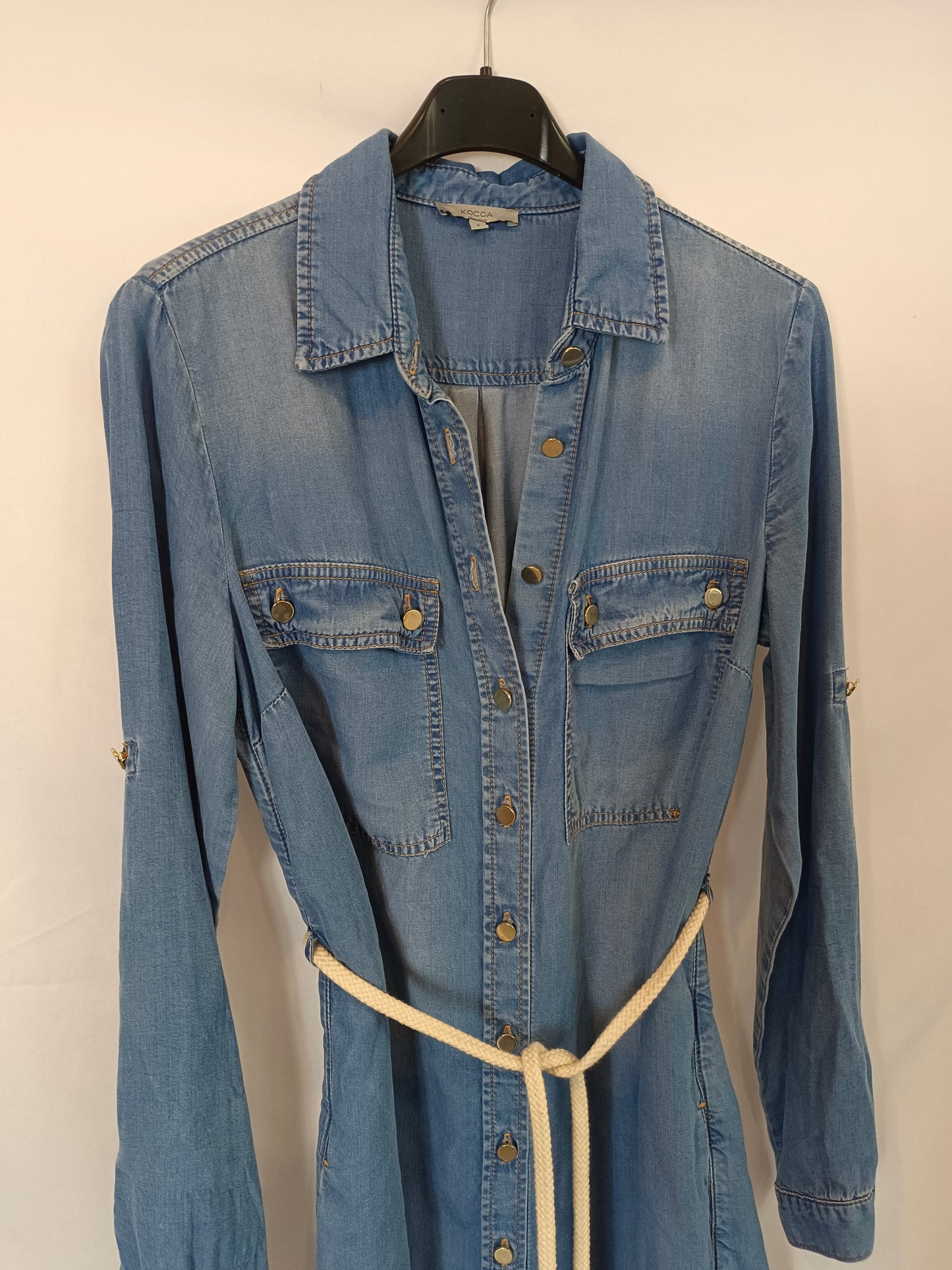 KOCCA. Vestido fluido denim T.s