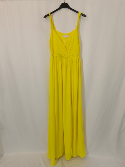 LOLA CASADEMUNT. Vestido amarillo T.36