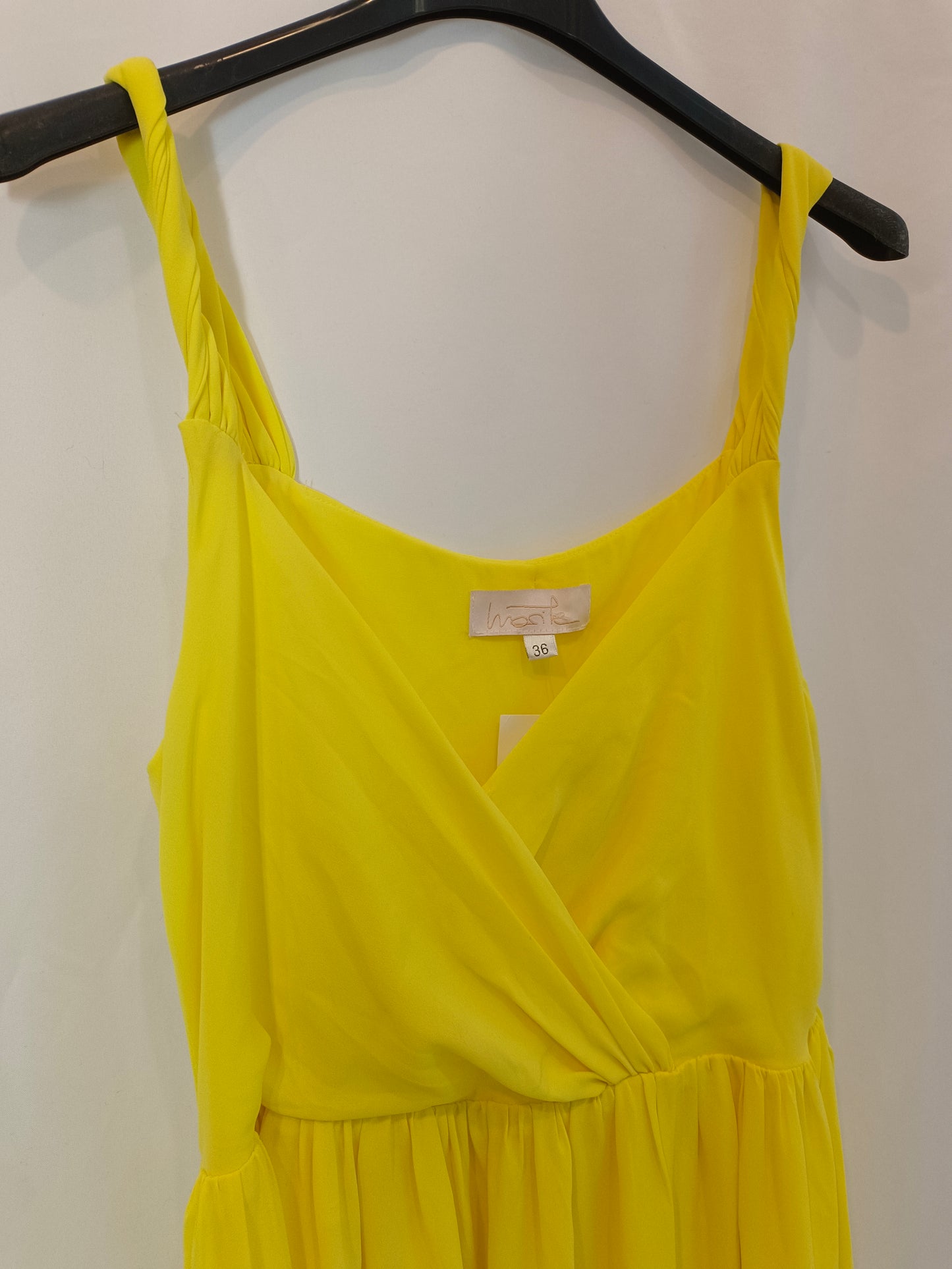 LOLA CASADEMUNT. Vestido amarillo T.36