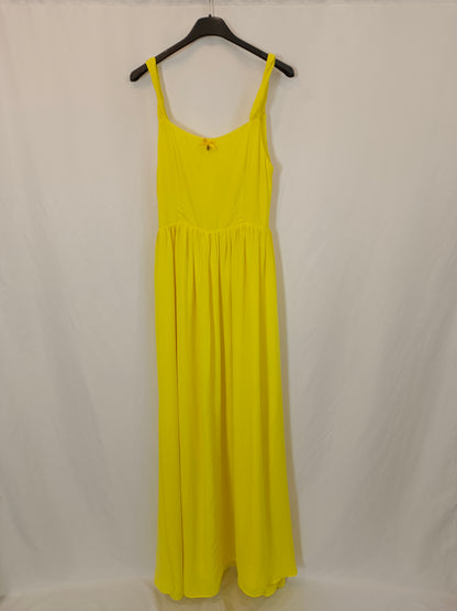 LOLA CASADEMUNT. Vestido amarillo T.36