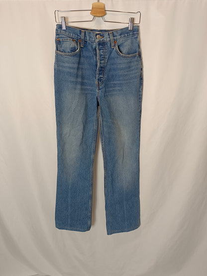 RE/DONE. Pantalón recto denim T.(27)36