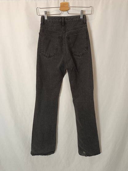 AMOUR. Pantalón negro denim T.xs