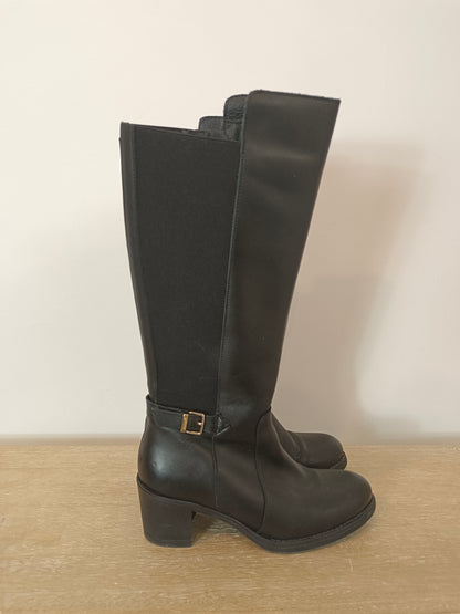 YOKONO. Botas altas doble textura. T 37