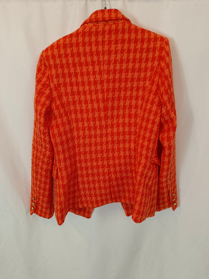 ATTENTIF. Chaqueta tweed naranja T.36