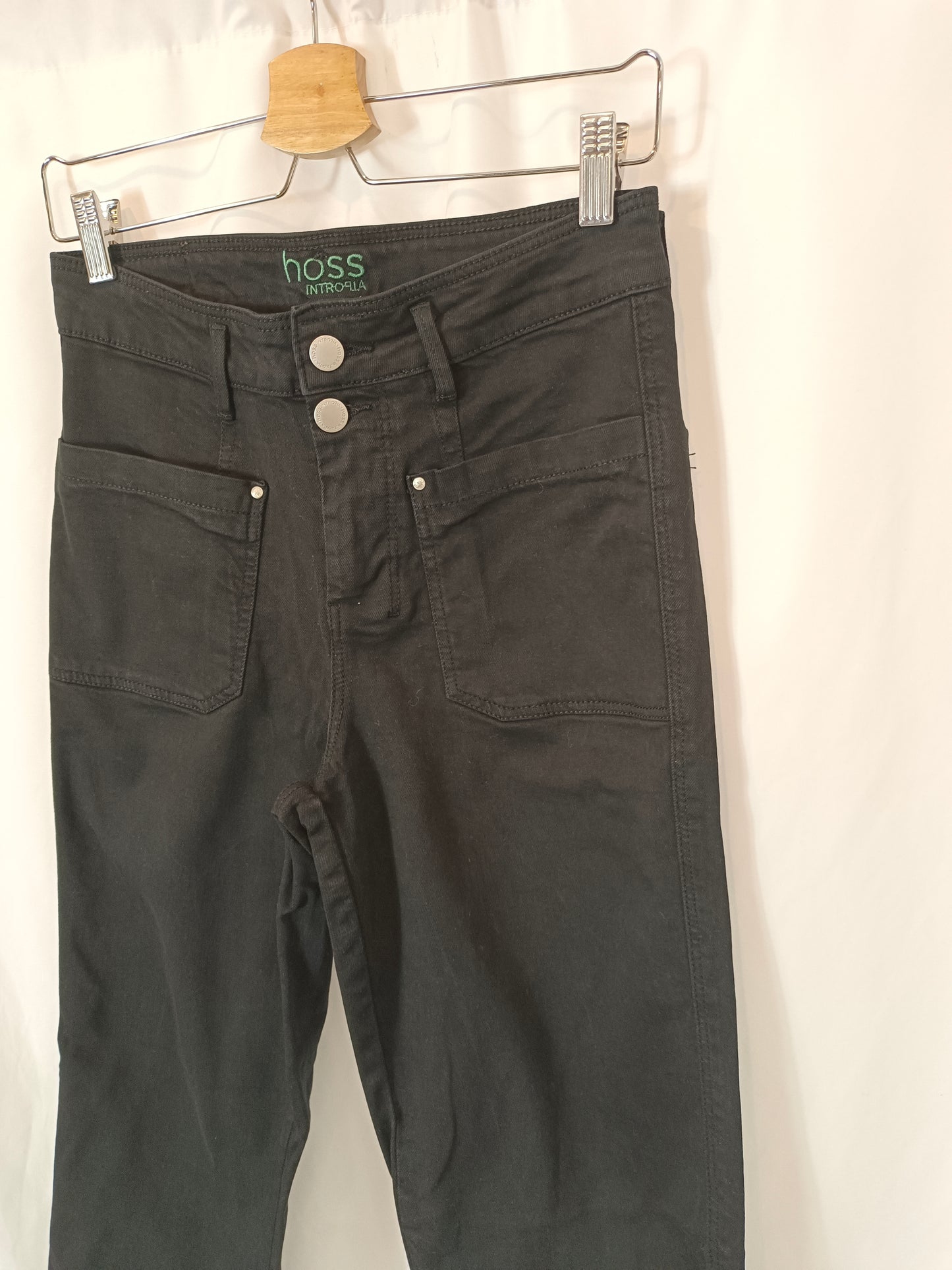 INTROPIA. Pantalón negro denim T.36