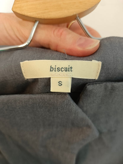 BISCUIT. Pantalón ancho gris T.s