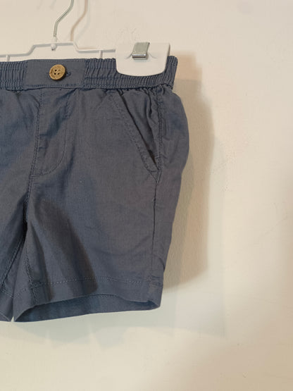 SFERA. Pantalón azul corto bebé T.6-9 meses