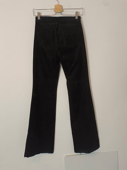 J BRAND. Pantalón pana negro  T.25(34)