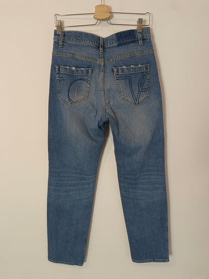 DOROTHEE SCHUMACHER. Pantalón denim desgastes Tu(38)