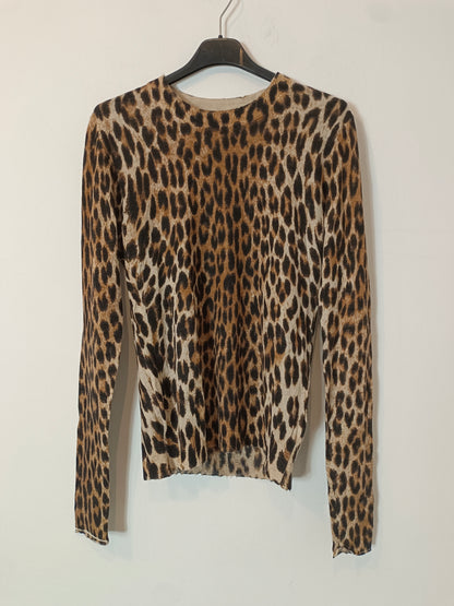 ZADIG&VOLTAIRE. Jersey animal print cuello redondo. T S