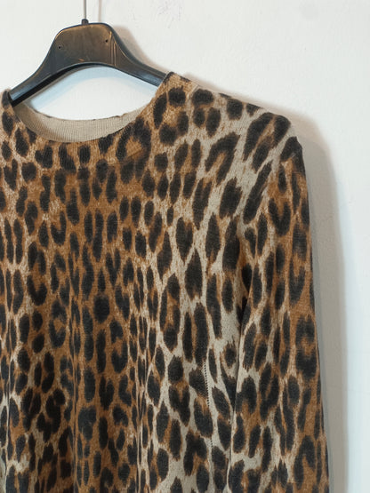 ZADIG&VOLTAIRE. Jersey animal print cuello redondo. T S