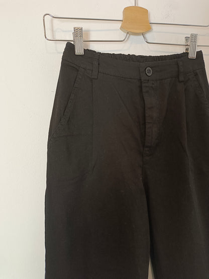 ISABEL MARANT. Pantalón negro costura T.36