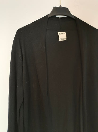 PULL&BEAR. Cárdigan negro fino T.m