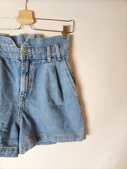 ZARA. Shorts denim slouchy T.36