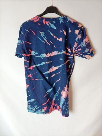 OTRAS. Camiseta tie dye azul. T S