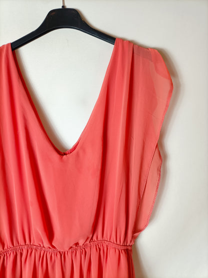 LILI LOVELY. Vestido corto coral T.u(s)