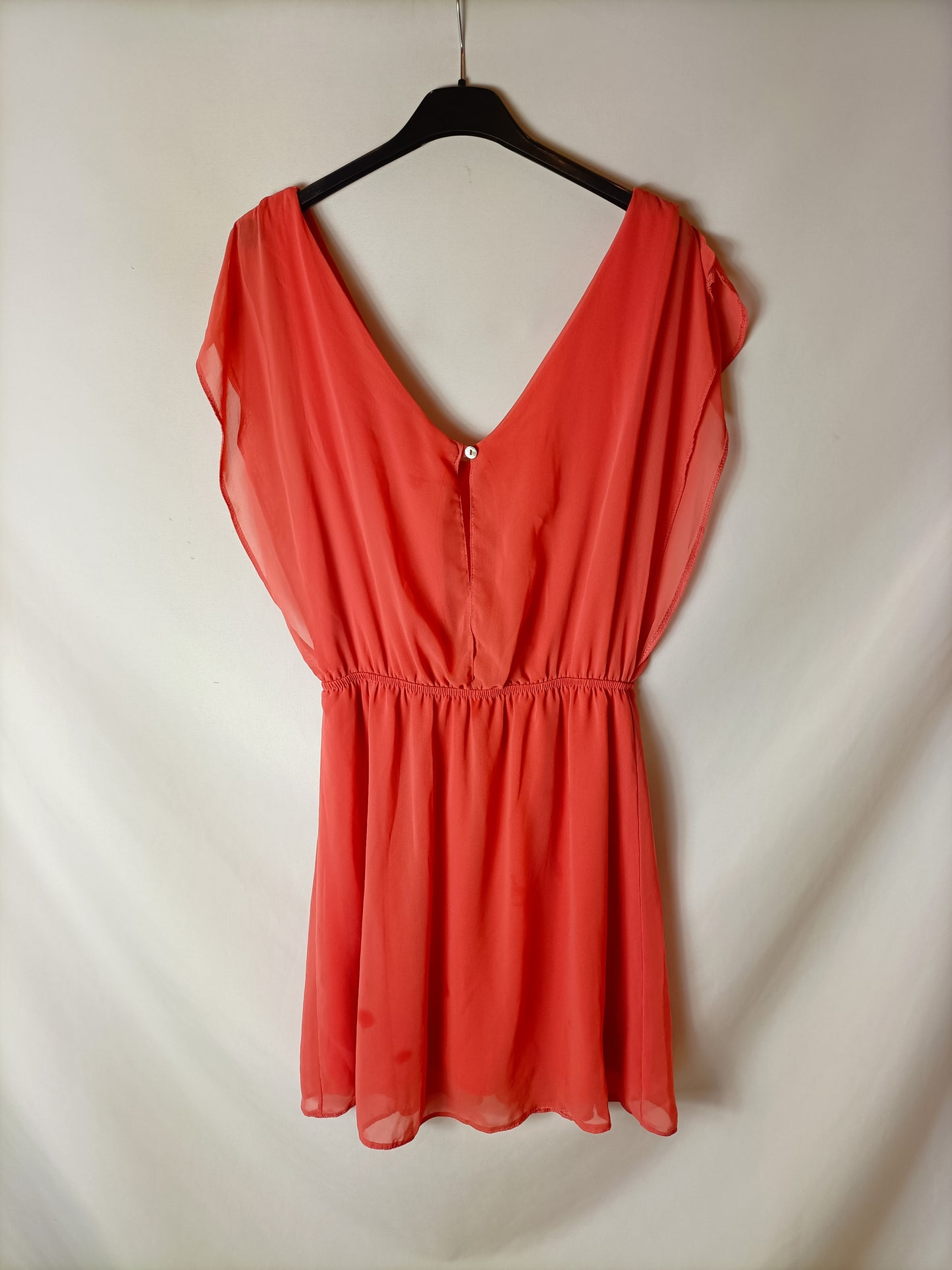 LILI LOVELY. Vestido corto coral T.u(s)