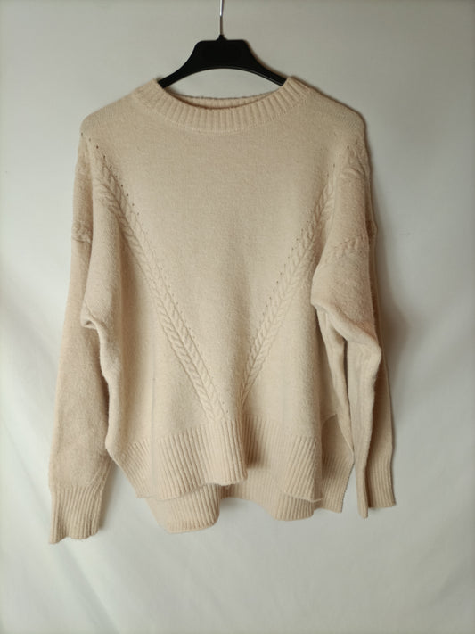 SHEIN. Jersey beige ochos TU(s)