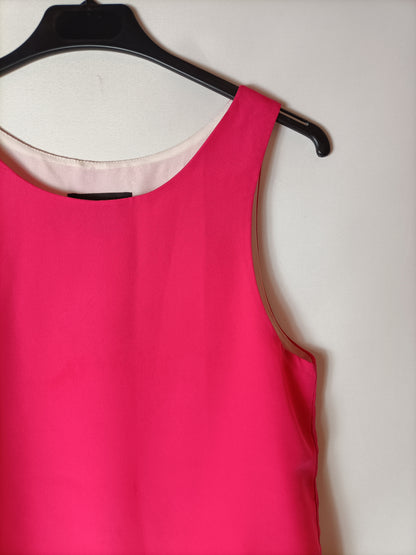 MANGO. Top bicolor rosa T.xs