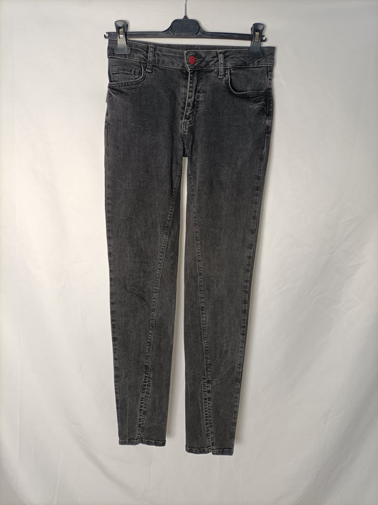 ZADIG&VOLTAIRE. Pantalones pitillo negros apertura. T 24 (32)