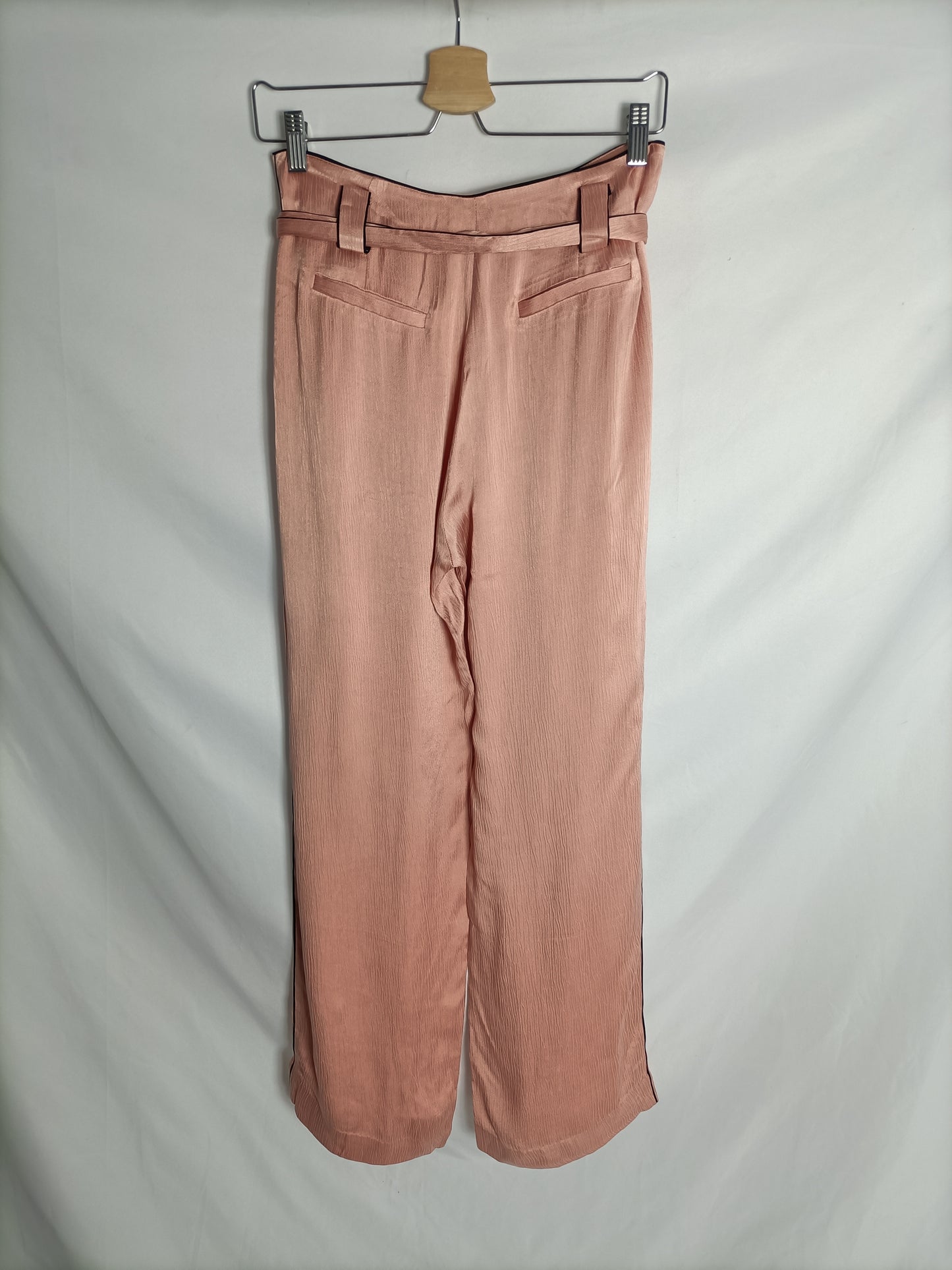 BDBA. Pantalón rosa palazzo T.38