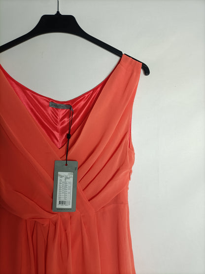 SOAKED. Vestido corto naranja T.xs